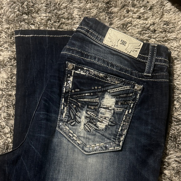 Miss Me Distressed Blue Jeans - Picture 5 of 5